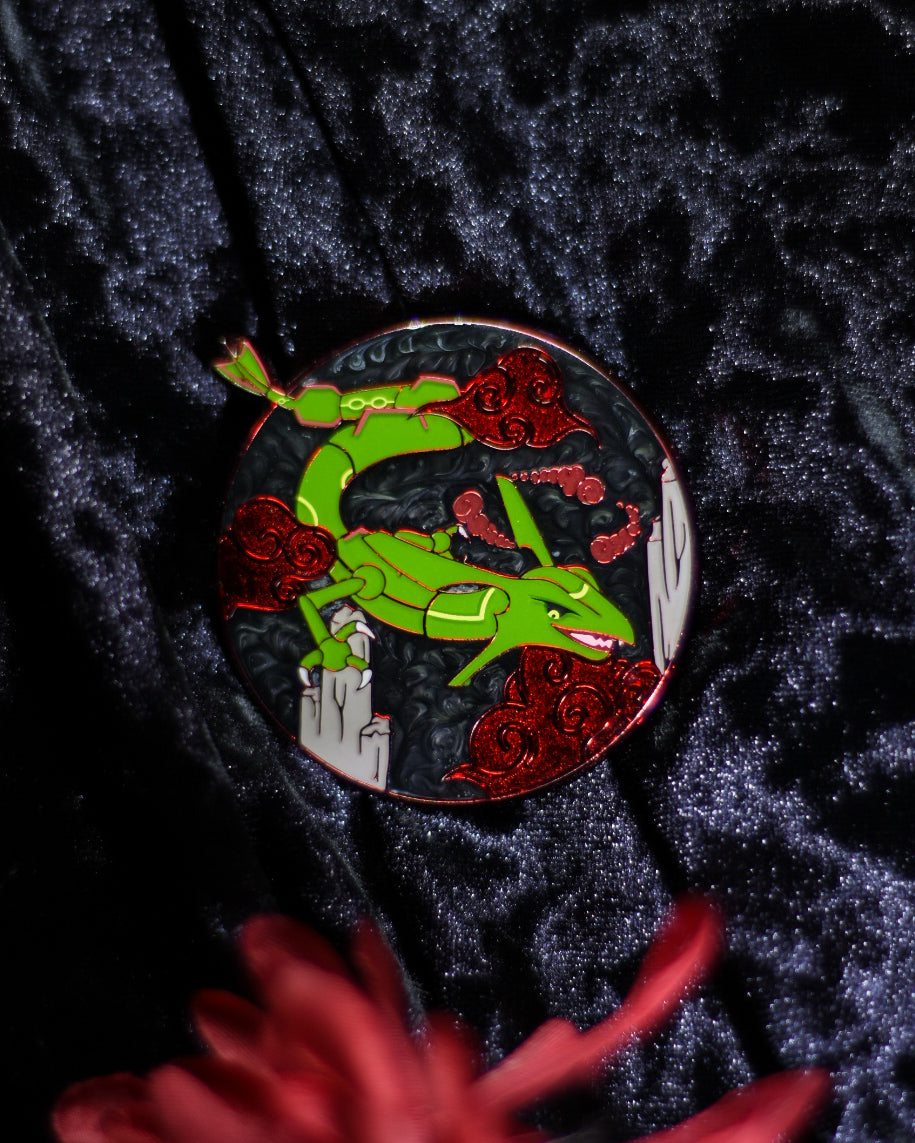 Flying dragon pin