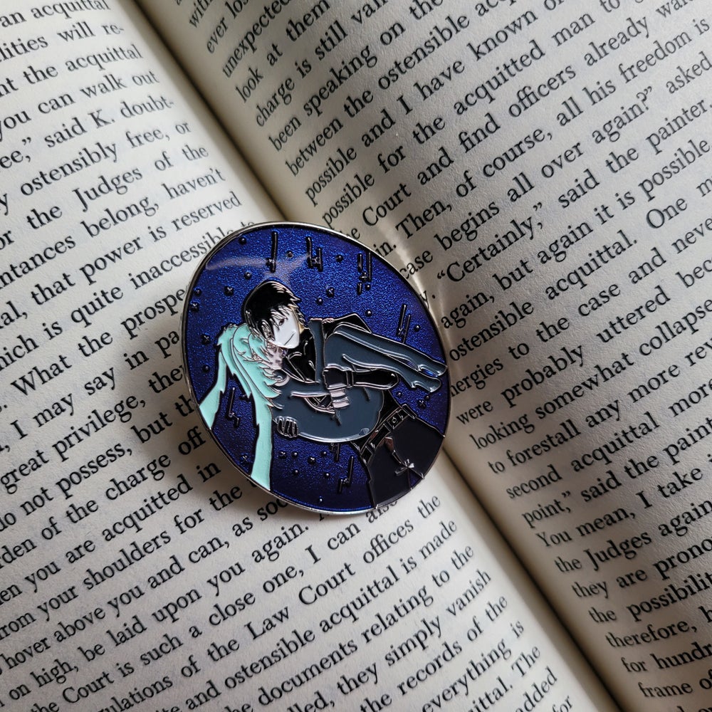 Darker than black enamel pin