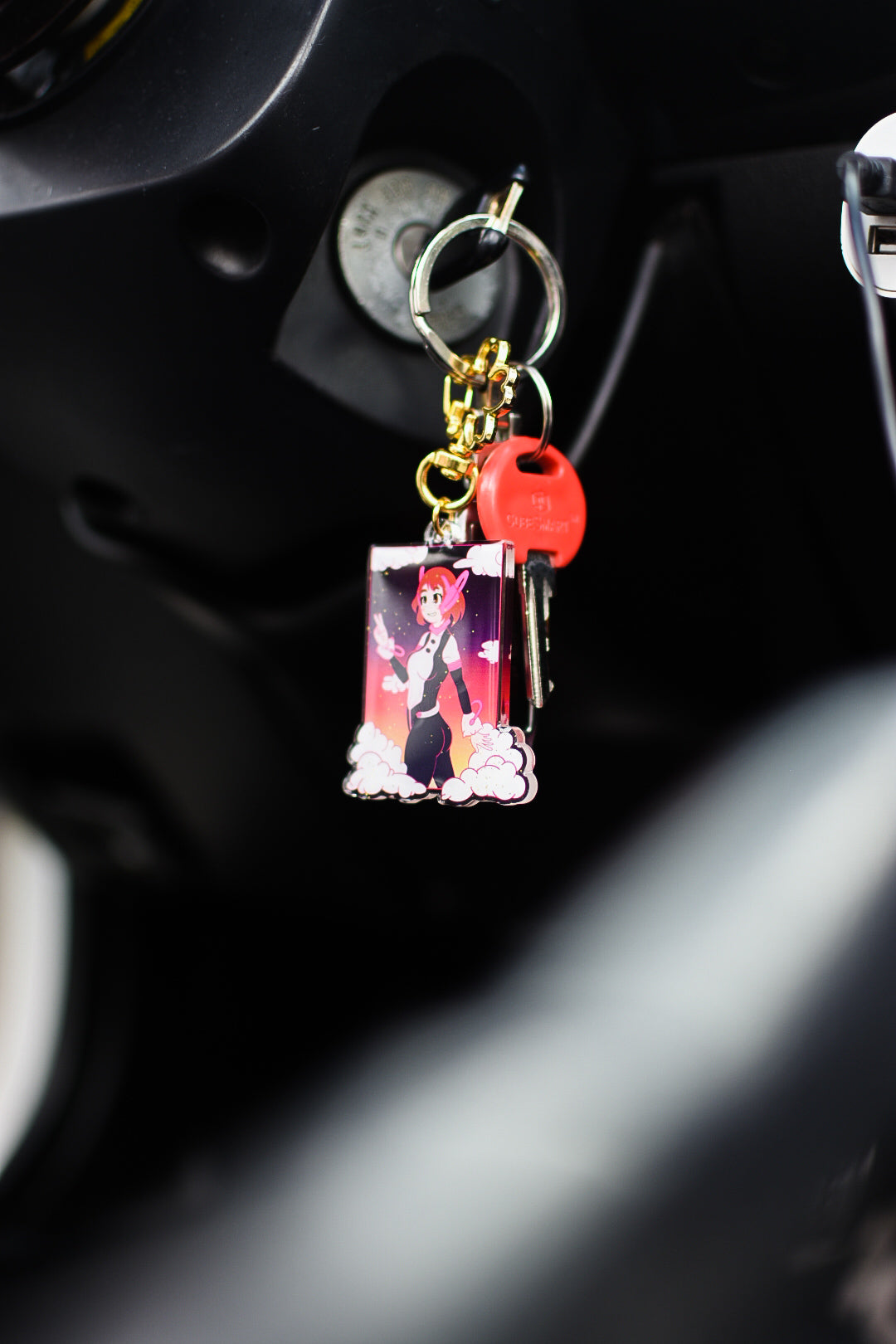 Space Girl Acrylic Keychain