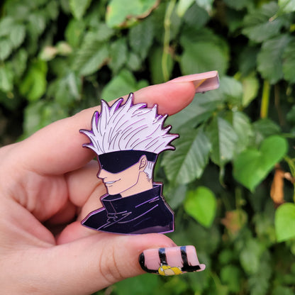 White haired sorcerer pins